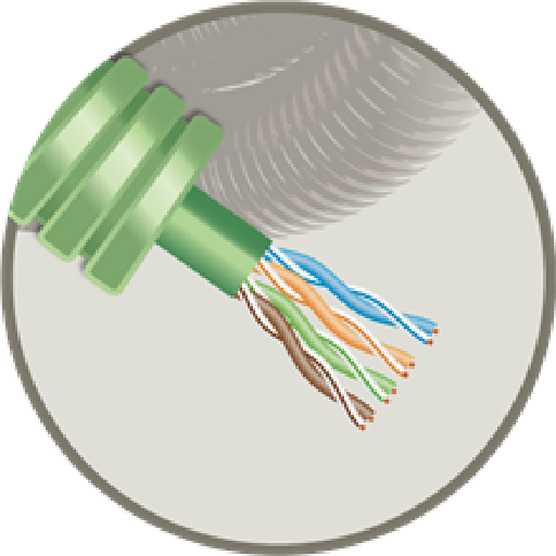 Flex Utp Vert Green Cat 6 (4x2x0.5)-100M - Cablerie